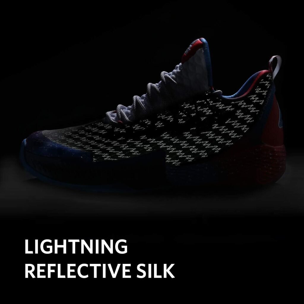 PEAK Mens Sneakers, Lou Williams Lightning Sport Shoes for Basketball, Running, Walking