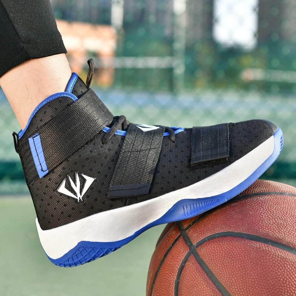 Unisexs Ankle Support Breathable Basketball Shoes Running Sports Outdoor Non-Slip Students Sneakers